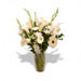 Fresh Flowers - White Sympathy Vase