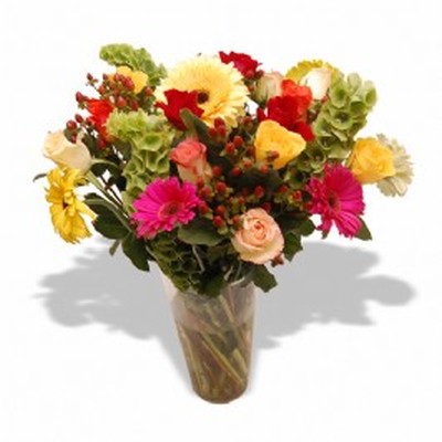 Mixed Flowers in a Vase