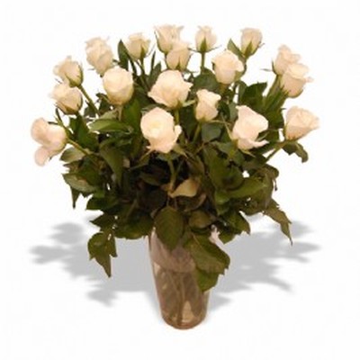 White Roses in a Vase