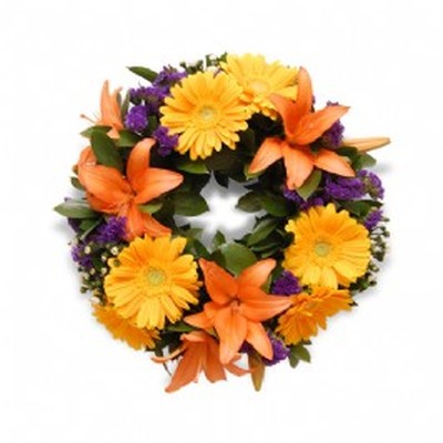 Colourful Sympathy Wreath