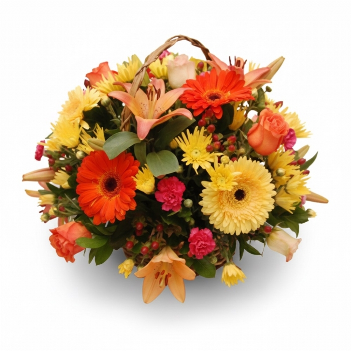 Basket of Mixed Flowers