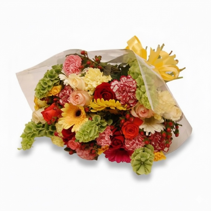 Colourful Bunch In Cellophane