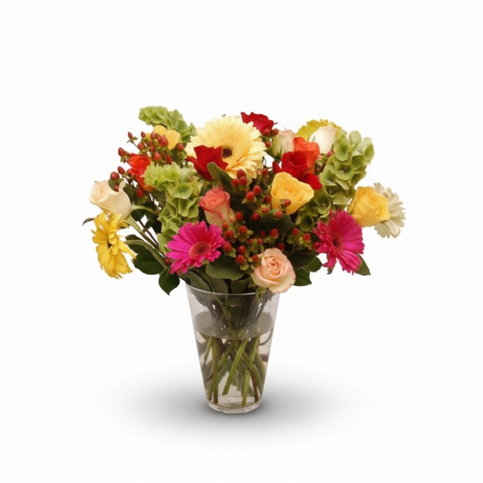 Mixed Flowers in a Vase