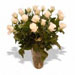 Fresh Flowers - White Roses in a Vase